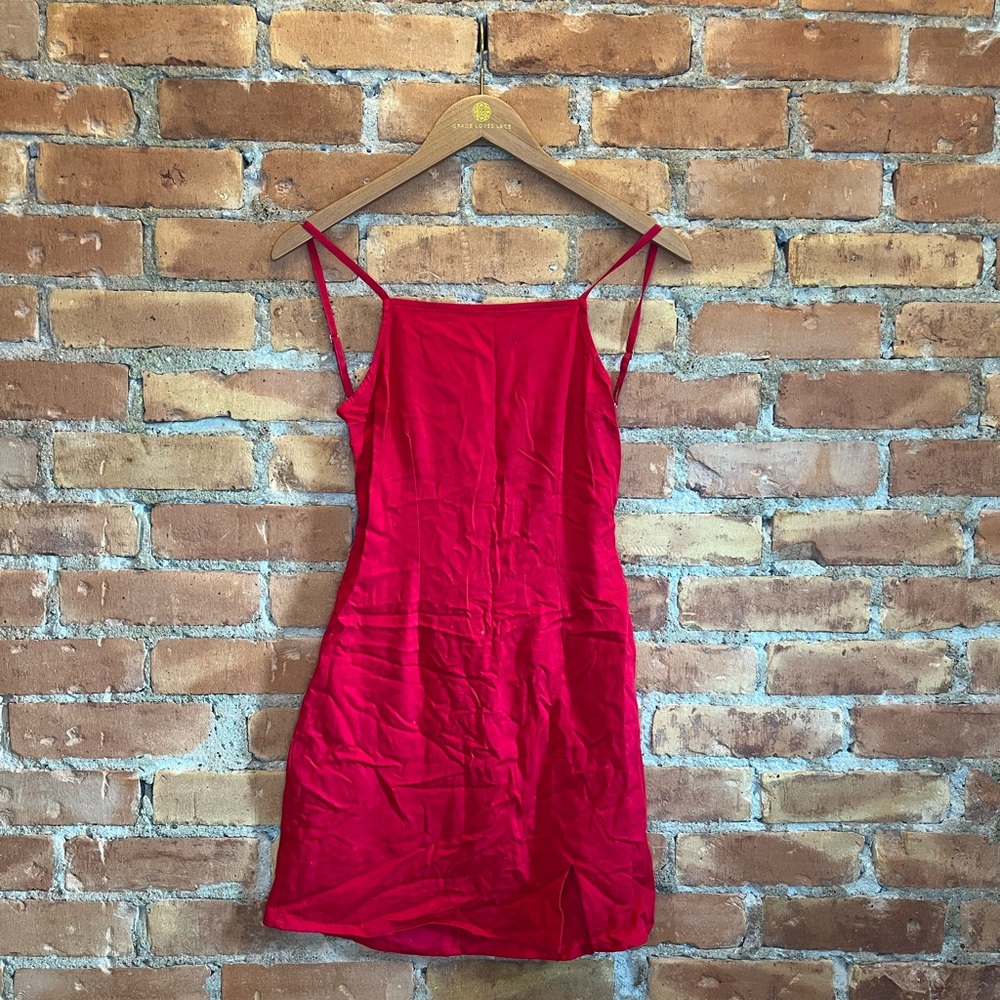 Urban Outfitters + Mini Dress + Red + Small